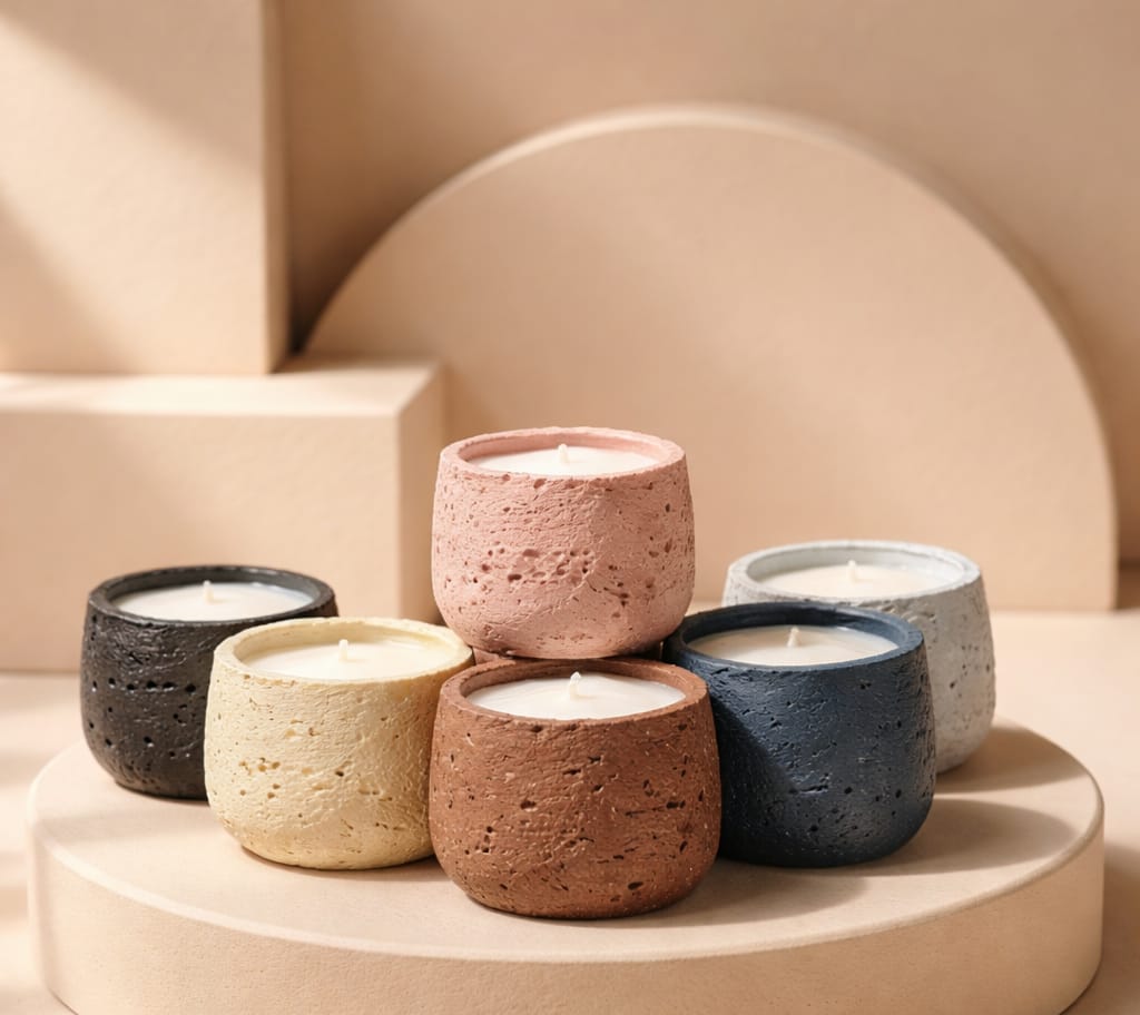 Pottery Candle